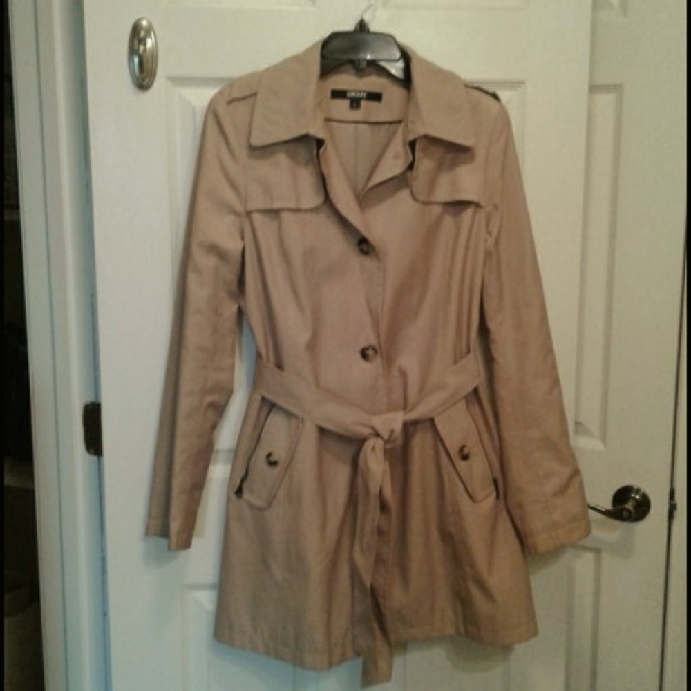 DKNY Beige Trench Coat